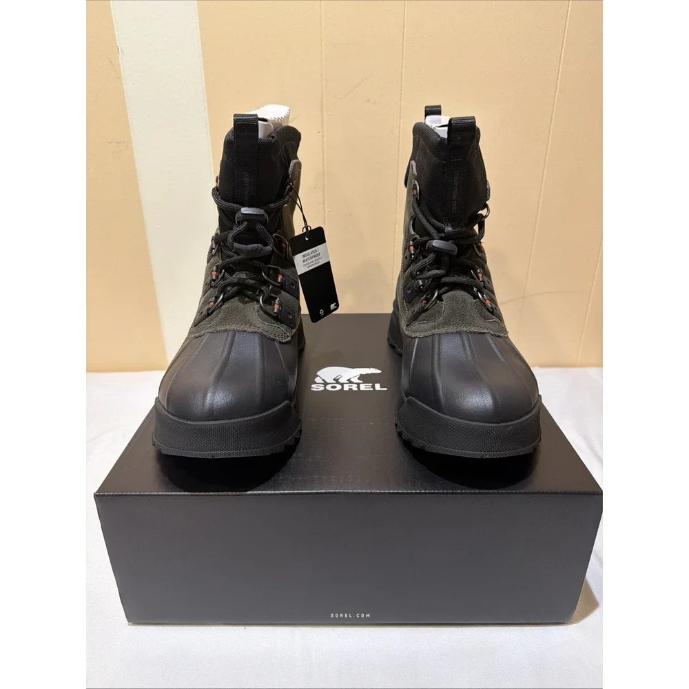 Sorel Scout 87 XT‎ WP Men's Nubuck Waterproof Hiking Boot Black / Quarry Size 11